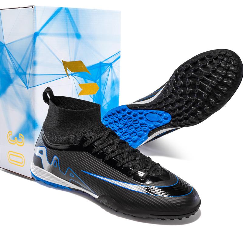 Pink football shoes men's new long nails youth sports training shoes grass broken nails training game shoes