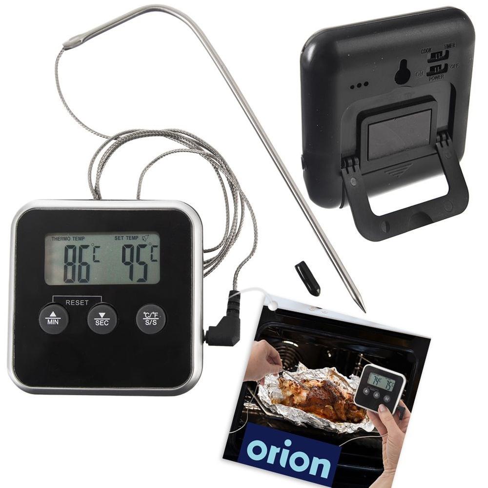 Electronic kitchen thermometer with probe