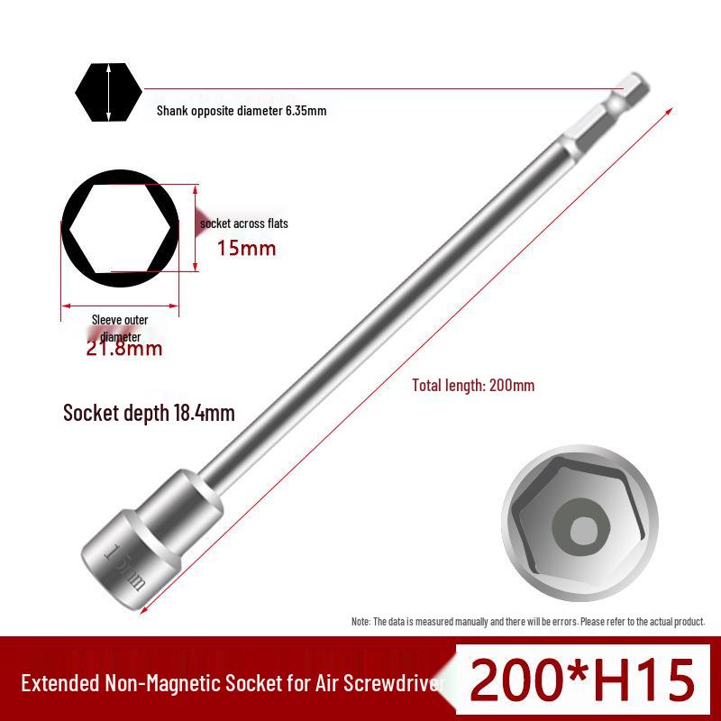 Magnetic Impact Wrench Socket Hex Bit for Electric Drill & Pneumatic Screwdriver