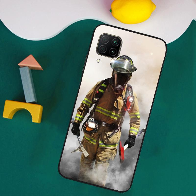 Firefighter Heroes Fireman For Huawei Nova Y73 Y72 Y70 Y90 Y60 Y61 Y91 12s 12i 11i 8i 9 10 SE P40 Lite P30 P60 Pro Case