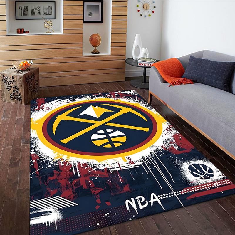 Denver Basketball Team Carpet, Kitchen Rugs, Yoga Mat, Non-Slip Mats, Rug for Bathroom, Living Room bedroom, Camping Rugs Christmas Gift