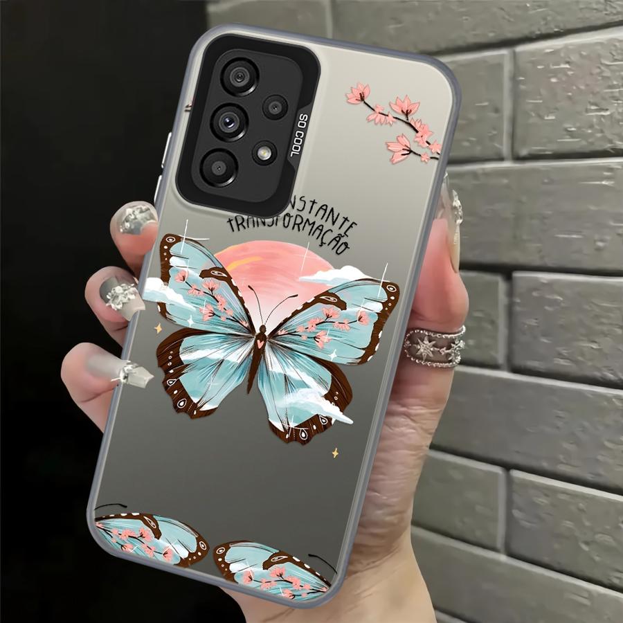 Case for Samsung Galaxy A10 A20 A71 A51 A52 A04 A05 A03 A56 A06 A07 A50 A72 A54 Back Phone Cover Creative Butterfly Art
