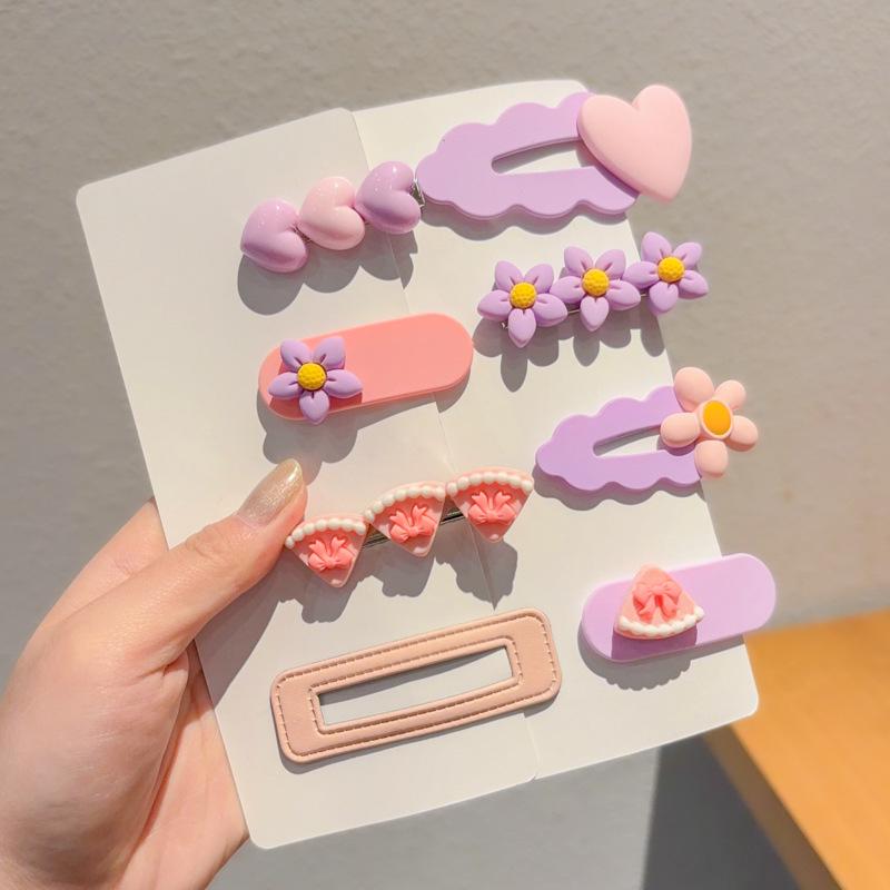 

2024 Красочные заколки-уточки для девочек - Милые заколки для боковых прядей и непослушных волос, Детские головные уборы