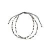 Bracelet - Luxenter - Furie - finition or jaune 18k - Cristal noir - Largeur 3,5 mm