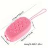 1pc Double Sided Soft Touch Silicone Shower Brush - a Gentle Exfoliating Agent Used for Refreshing Skin and Soft Massage