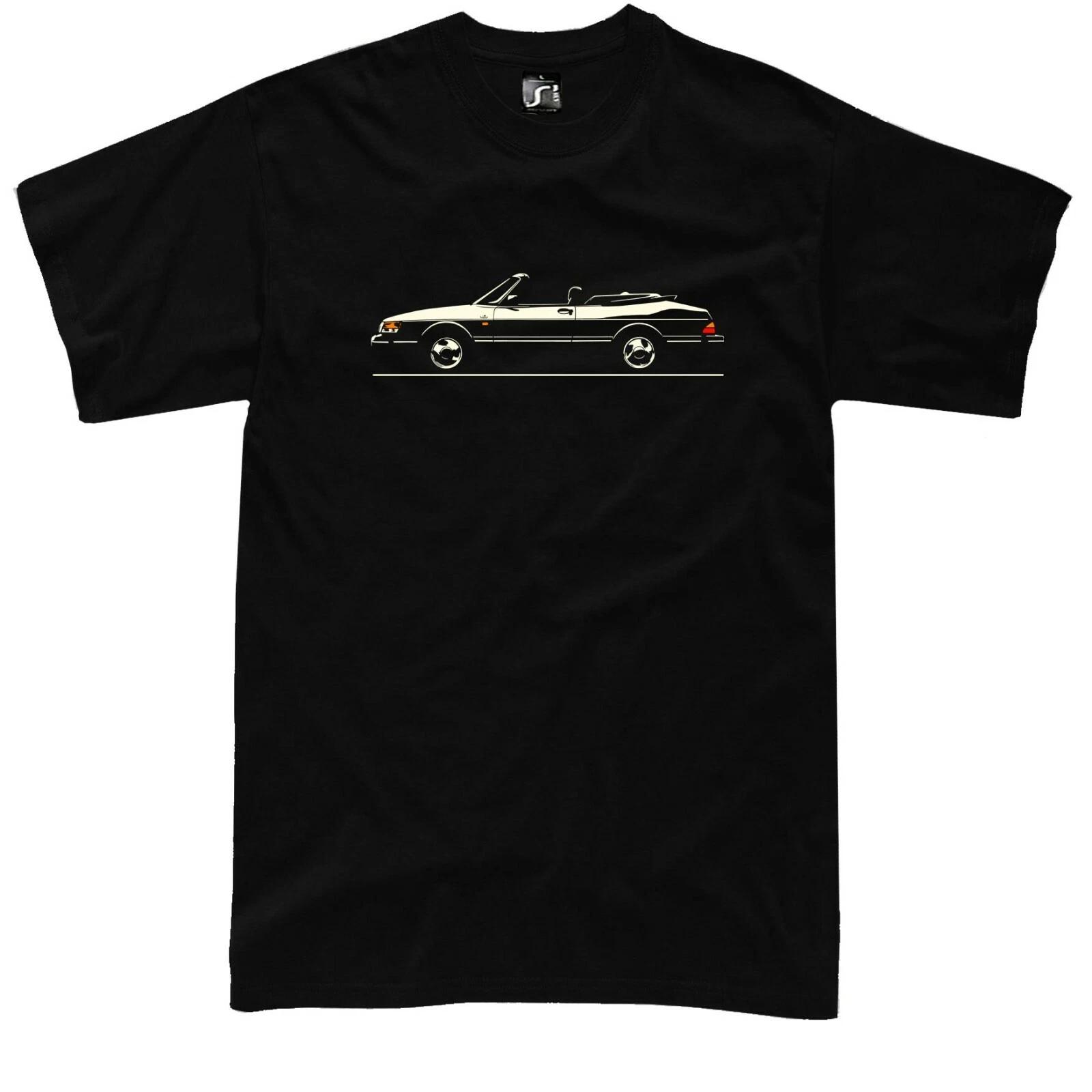 T-shirt saab 900 cabrio fans cabriolet turbo classic convertible tshirt XXXL