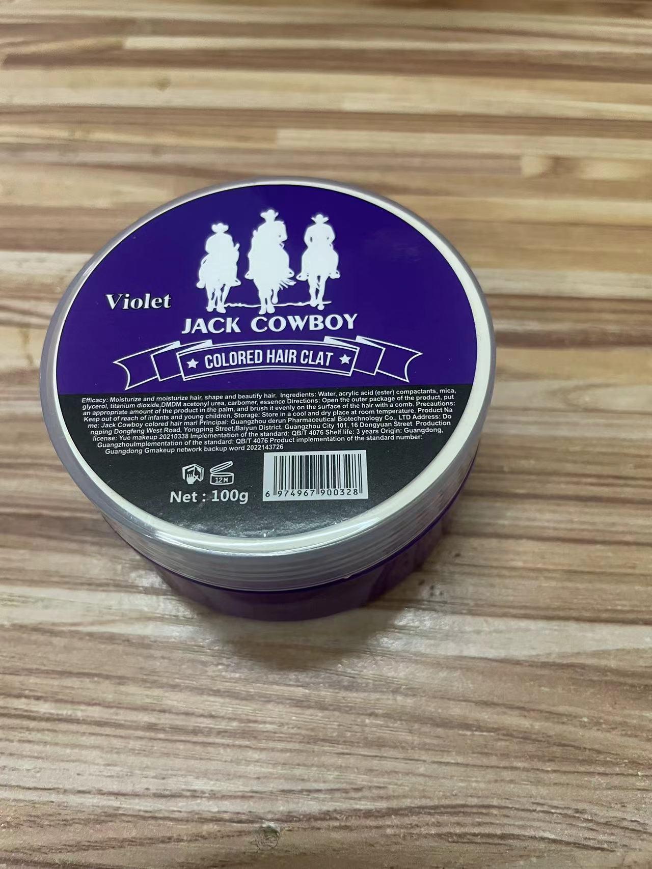 Grandma Gray Hair Wax: Temporary Silver Gray Dye & Styling Cream фиолетовый