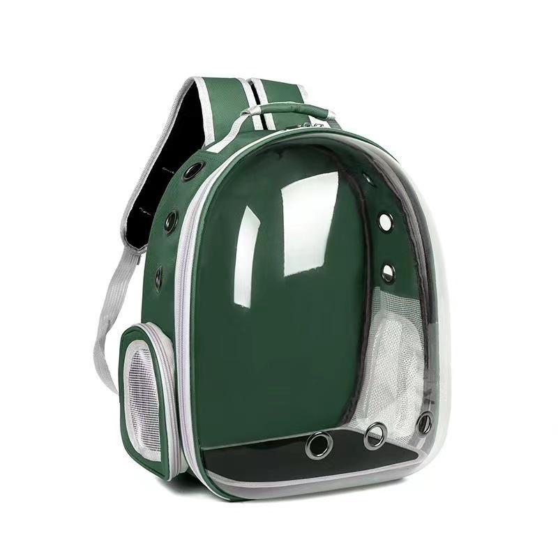 2025 Space Capsule Transparent Cat Backpack - Breathable, Double Shoulder, Portable Pet Carrier for Kittens