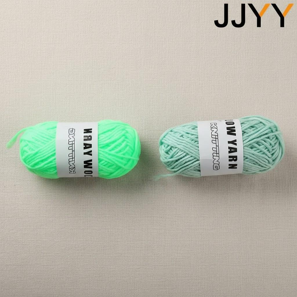 Polyester Glow in the Dark Knitting Yarn 50M 2mm Soft AntiFade DIY Crochet Scarves Hats Shawls Hand Knitting