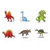 Self Adhesive Round Teacher Reward Stickers Dinosaur Encourage Sticker Children's Cartoon Stickers