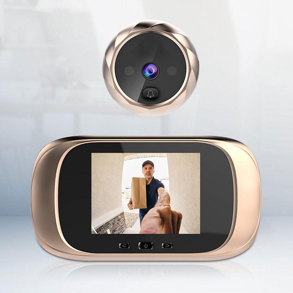 Visual Door Viewer Door Smart Peephole Camera Doorbell with 2.8 Inch LCD Display Infrared Night Visual Photo Taking for Home Security