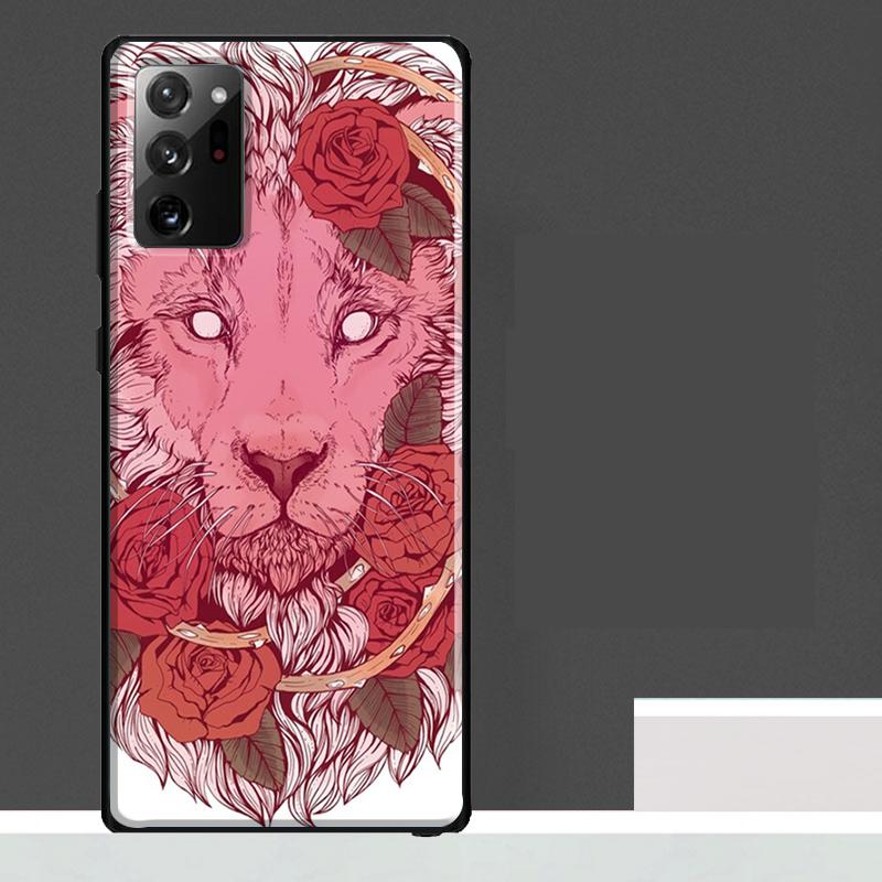 Lion Animal Case For Samsung Galaxy S25 S24 S23 Ultra S9 S10 S20 S21 S22 Plus S23 FE S25 FE Phone Cover