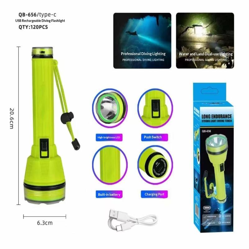 Portable Rechargeable Diving Headlight 350M Underwater Submersible Waterproof Super Bright Led Diver Spearfishing Headlamp