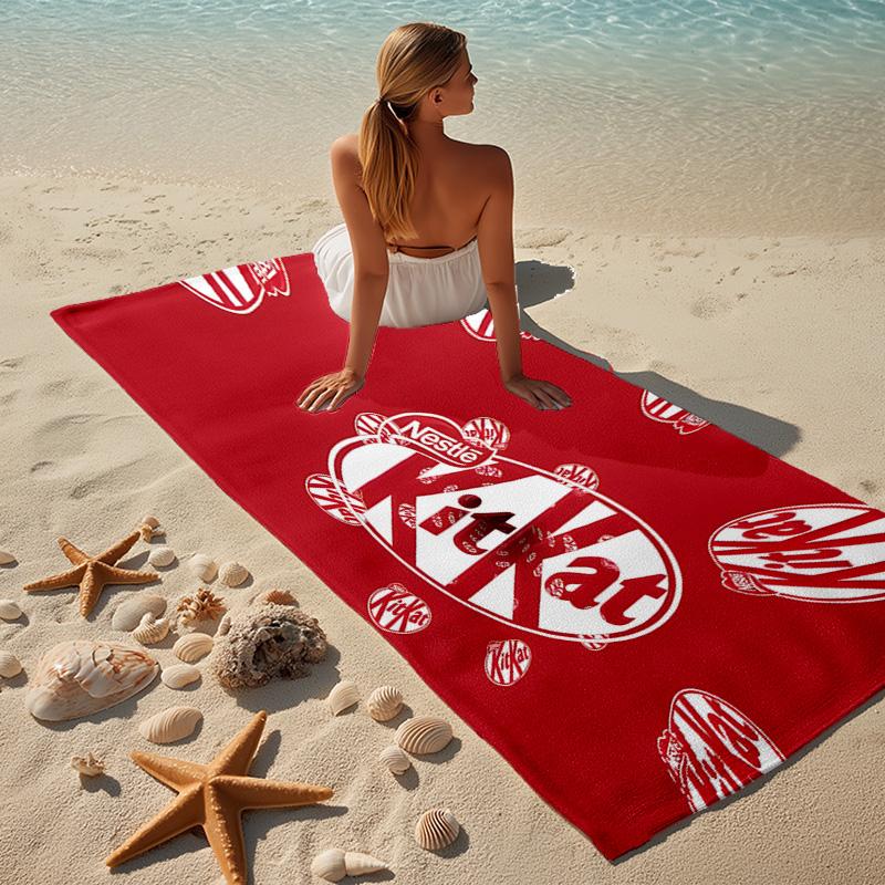KitKat Beach Towel Microfiber Beach Towel Super Soft & Absorbent for Bath, Beach, Travel Bath Time Accessory, Fan gifts