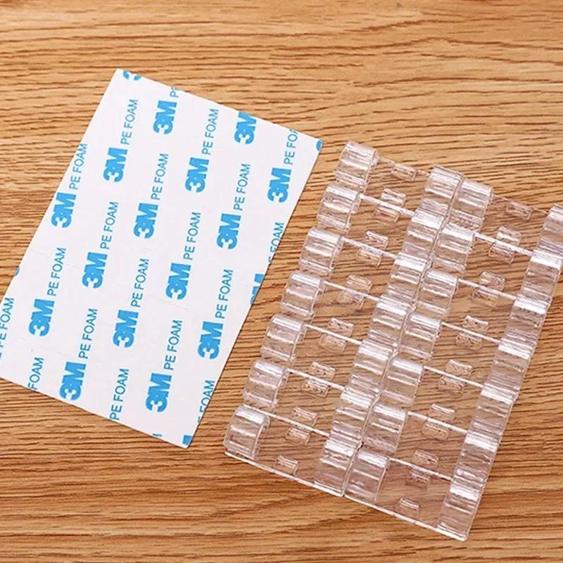 100/20pcs Cable Organizer Clips Wire Holder Self-Adhesive Cord Management Winder For Desk Office Kitchen Wire Clamp Manager
