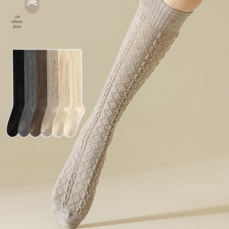 Women's Knee-High Calf Socks for Autumn and Winter
