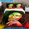 Bob Music Vibrant Art 3pcs Bedding,Including 1pc Duvet Cover And 2pcs Pillowcases Perfect for Christmas,Ideal for Bedroom, Dormitory