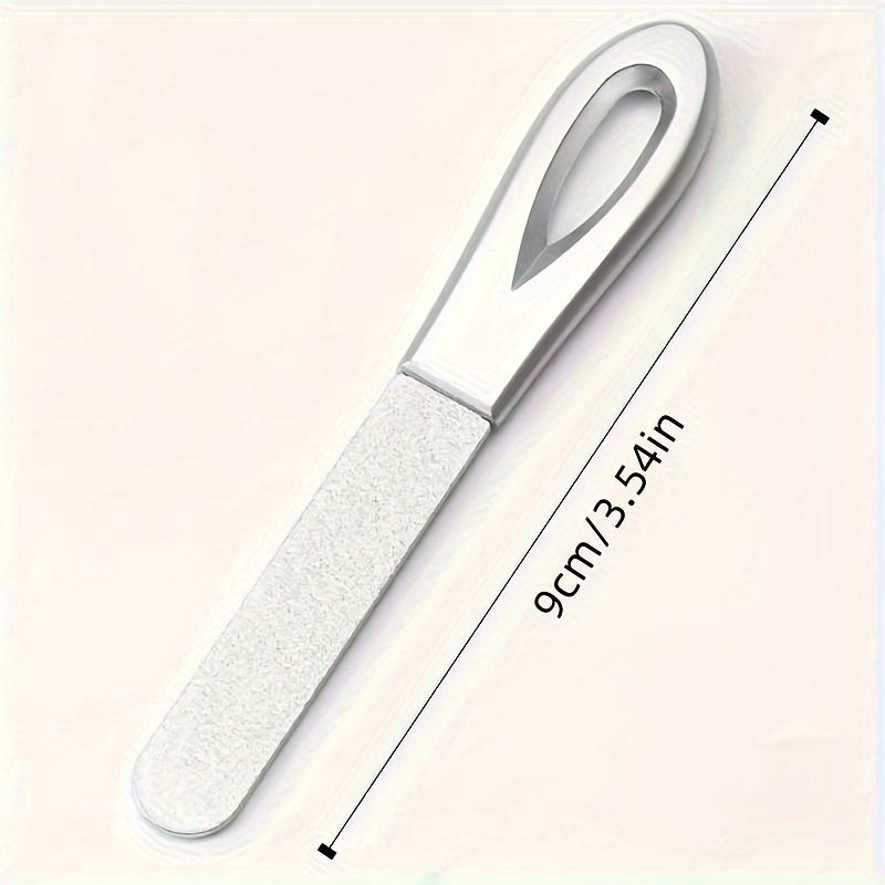 Stainless Steel File, Durable and Hypoallergenic, Ideal for Fingernails and Toenails, Perfect Nail Care Accessory