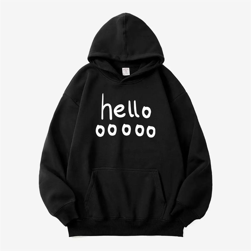 

Helloooo American Retro Sweatshirt Women 2025 New Arrival Best Selling Autumn and Winter Special-Interest Design Hooded Fleece Padded Coat Black-Hooded [Spring & Fall regular Version]] XL