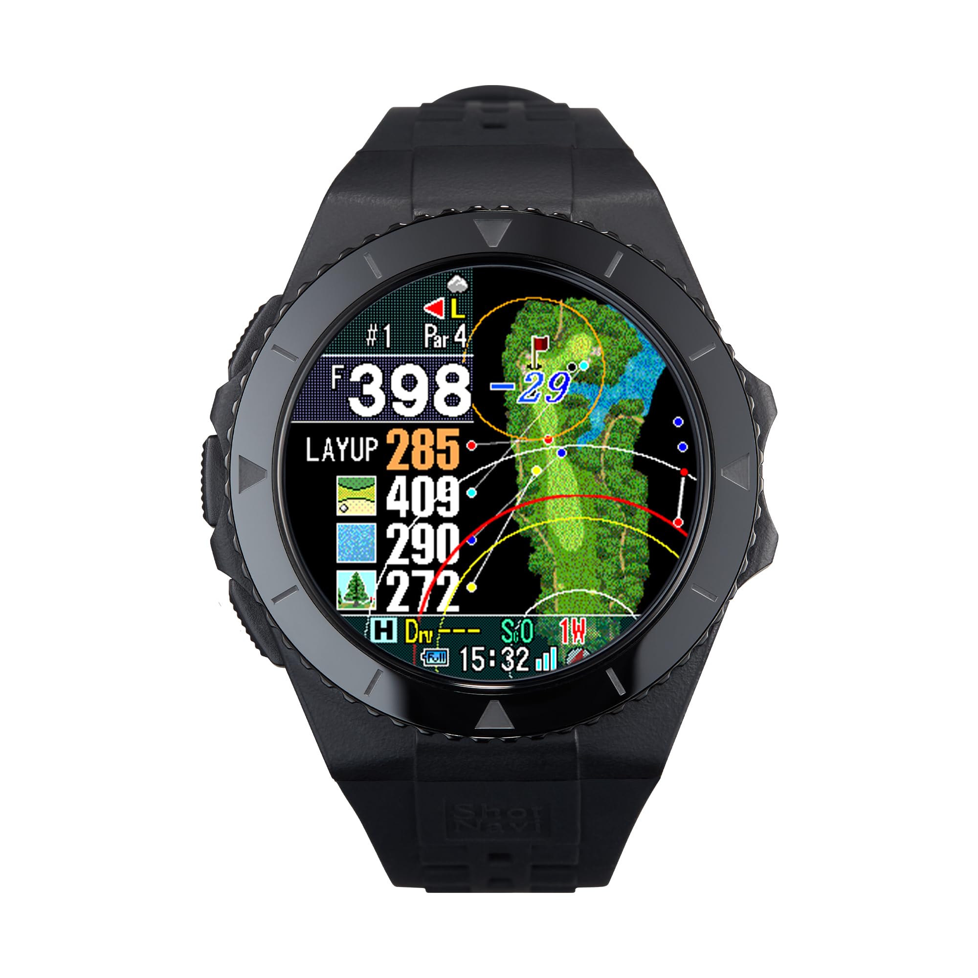 

Shot Navi EXCEEDS [Black] Touch panel large color LCD Equipped with the latest GPS chip [M10] Made in Japan (produced in a domestic ISO9001 certified