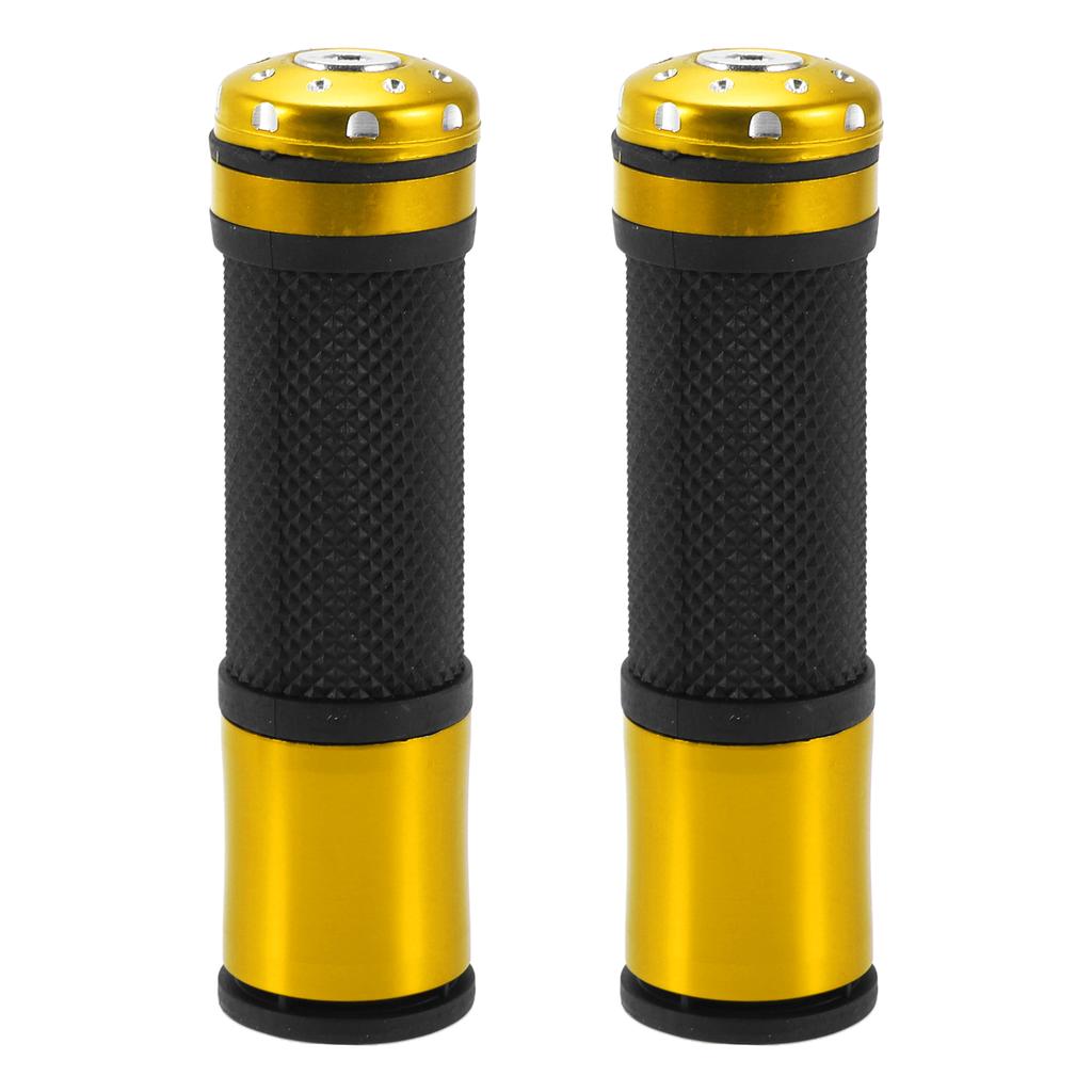 Motoforti Universal Motorcycle Hand Grips Cover Rubber Aluminum Alloy Handlebar Grips for Motorcycle Scooter Bicycle ATV 1 Pair