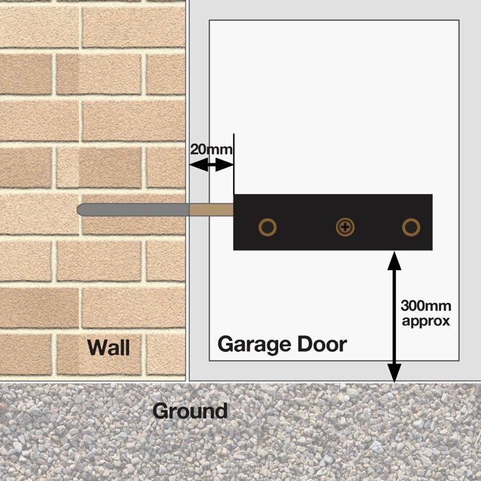 Serrure de porte de garage - Schlosser Technik Enfield - 3 clés - Montage horizontal/vertical - Haute sécurité