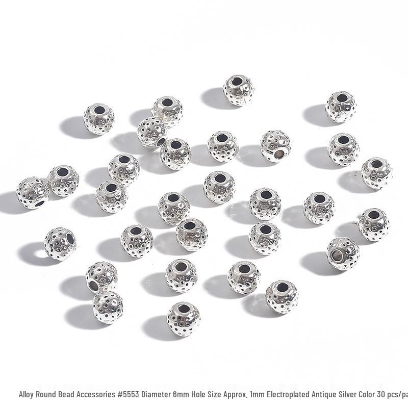 DIY Jewelry Accessories: Alloy Round Bead Spacer, Bracelet & Necklace Connectors, Pendant Buckle