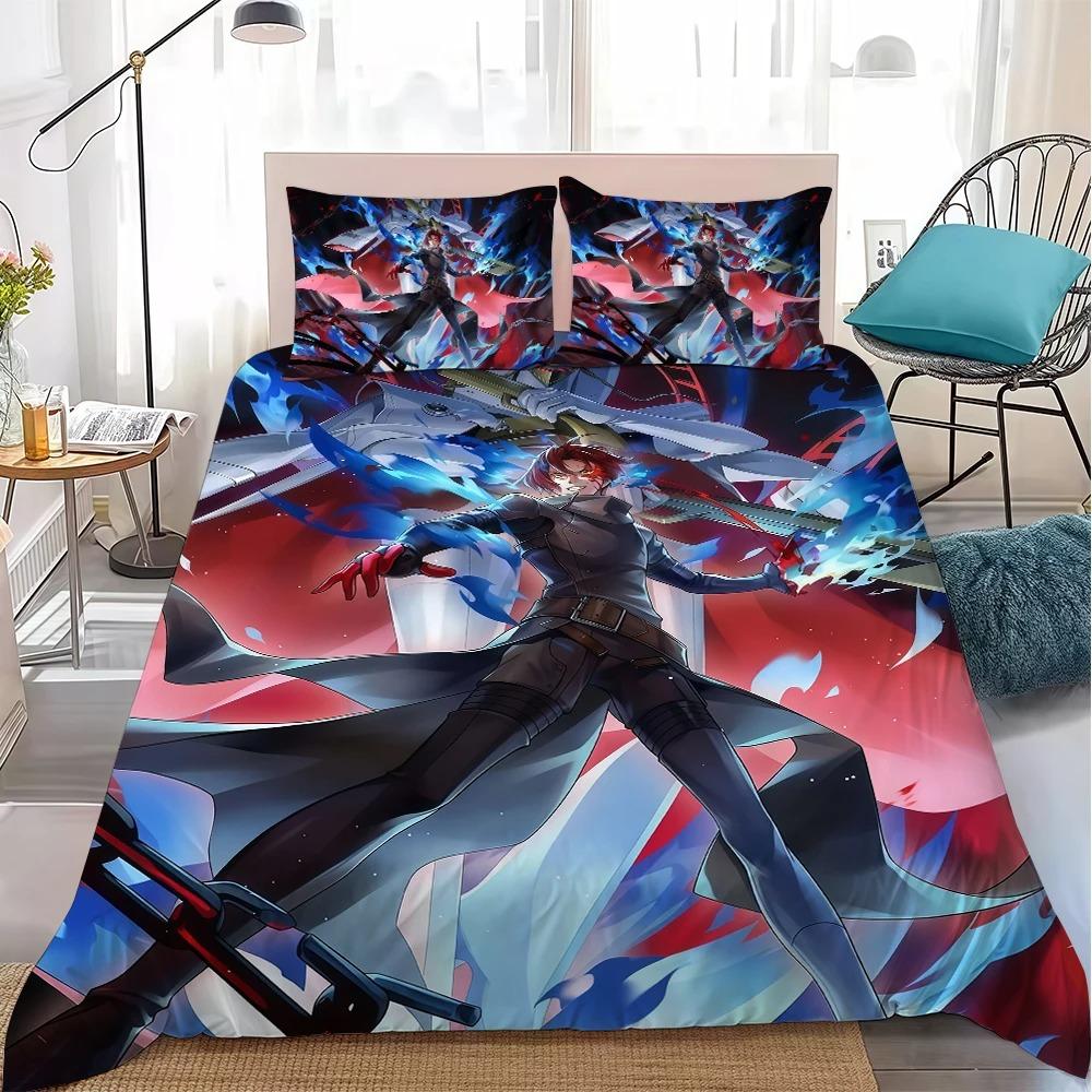 P-Persona 5 The P-Phantom Duvet Cover Pillowcases Bedding Set,Birthday Gift for students Adult Girl Boy Bedroom Decoration Gift