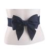 Elegant Vintage Wide Side Elastic Dress Decoration Korean Belt Women Waistbands Large Bow