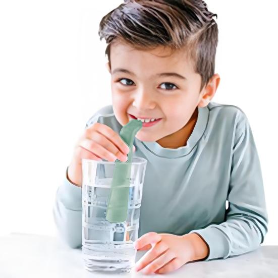 Hiccup Stop Straw for Adults Kids Stop Hiccups Instantly Natural Remedy Quick Hiccups Relief Tool Reusable Vagus Nerve Stimulation Straw