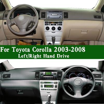 Para Toyota Corolla Familiar 9MK ZRE120 ZZE122 Verso 2003-2008 Alfombrilla para Salpicadero Cubierta del Salpicadero Panel de Instrumentos Parasol Almohadilla Anti-Suciedad
