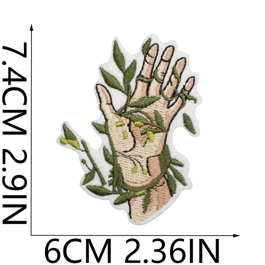 Magic Forest Embroidery Cloth Sticker Magic Book Patch Sticker Wizard Bag Decoration Embroidery Label Heat Transfer Seal Sticker
