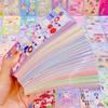 100Pcs Korean Style Laser Stickers Set, Non-Repeating Decorative Stickers Kit, Cute Ins Gukka Stickers, Glitter DIY Craft Stickers Pack
