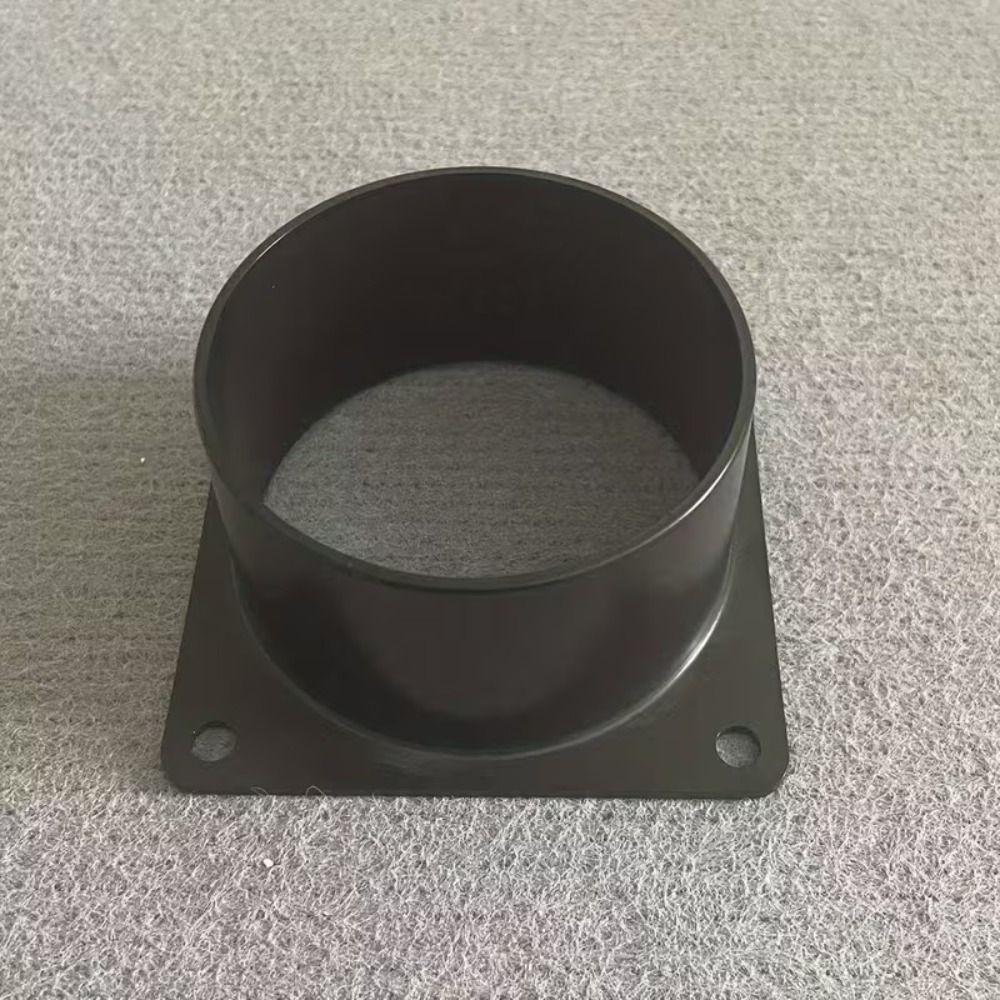 Black Square Bottom Flange Connection of Inlet Outlet Ventilation System