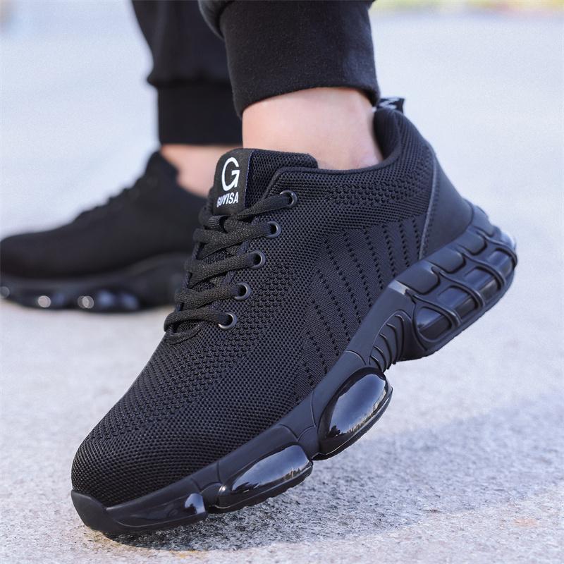 Comfortable Work Shoes Steel Toe Safety Shoes Men for Work Anti-puncture Work Sneakers for Women Anti Slip Work Boot Labor Shoes
