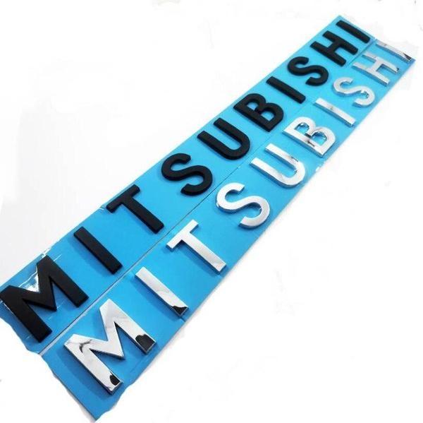 MITSUBISHI Letter Car Trunk Decorative Emblem Badge Sticker Decal Replacement