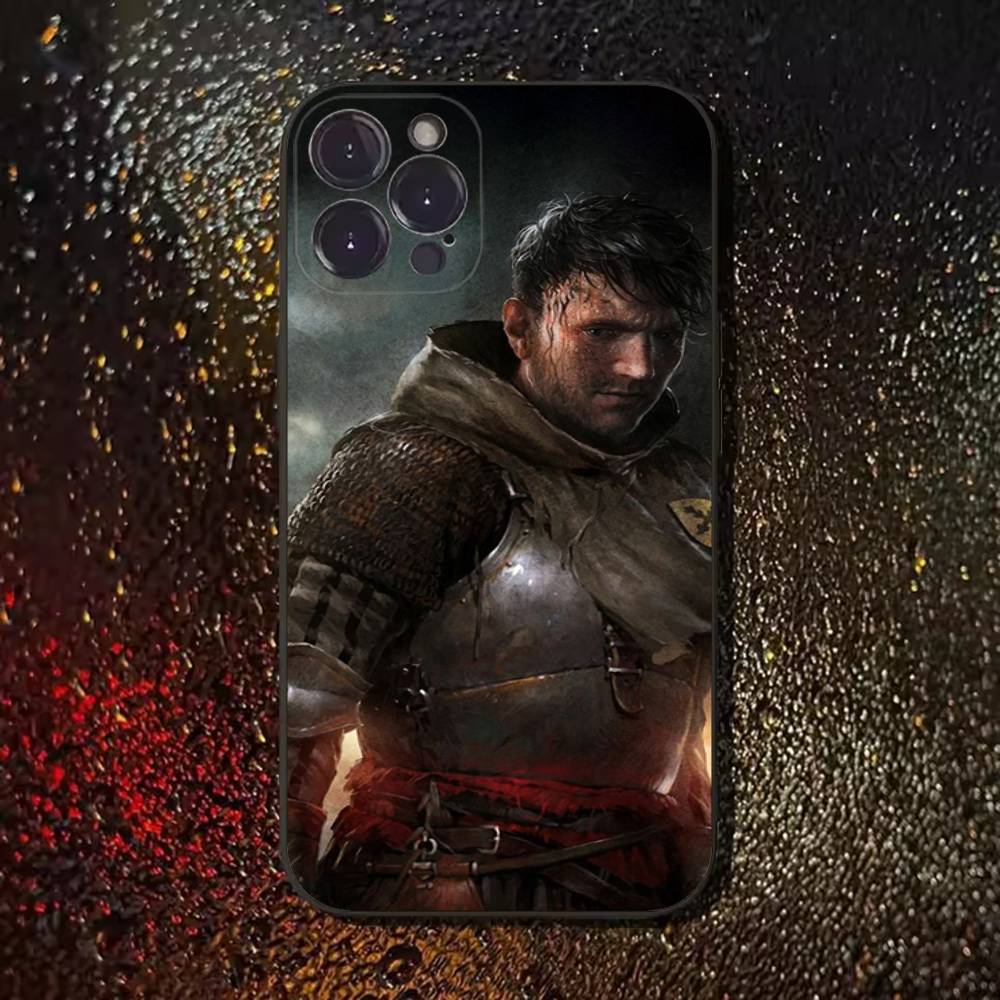 Kingdom Come Deliverance Handyhülle Für iPhone 17,16,15,14,13,12,11 Plus,Pro Max,XS,X,XR,SE,Mini,8,7,Weiche Silikon Schwarz Hülle