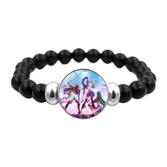 Yousheng Korean Pop Beaded Bracelet Anime Inspired Fashion Bracelet Colorful Beads Bracelet for Women Men Girls Boys Fans