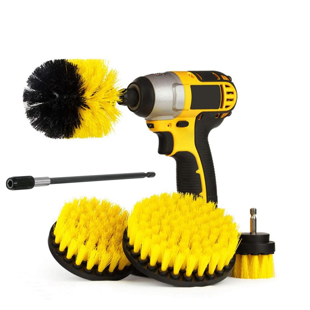 Multifunctional Electric Drill Brush Set for Car, Kitchen, Bathroom & Floor Cleaning