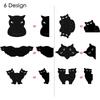 Durable Metal Black Cat Bookmark Set - Cute Page Markers for Readers, Students, and Teachers