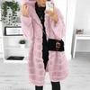 Womens Faux-Fur' Gilet Long Sleeve Waistcoat Body Warmer Jacket Coat Outwear