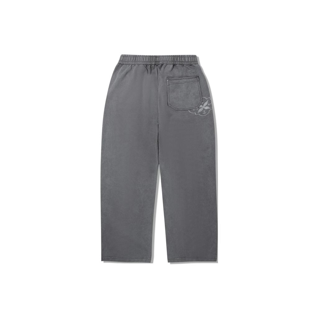 Li Ning Ensfargede Mellomhøye Pustende Allsidige Løse Fritidsbukser Herreunderdeler AKLVA93-1