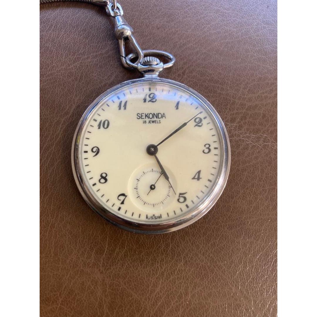 Used Antique hand-wound pocket watch (immovable item)