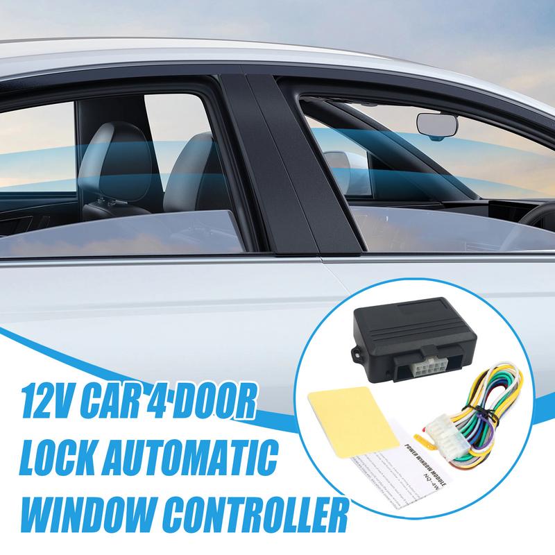 12V Auto Window Closer Module 4-Door Automatic Closing System Anti-Pinch Protection Window Lock Actuator For Car Truck SUV