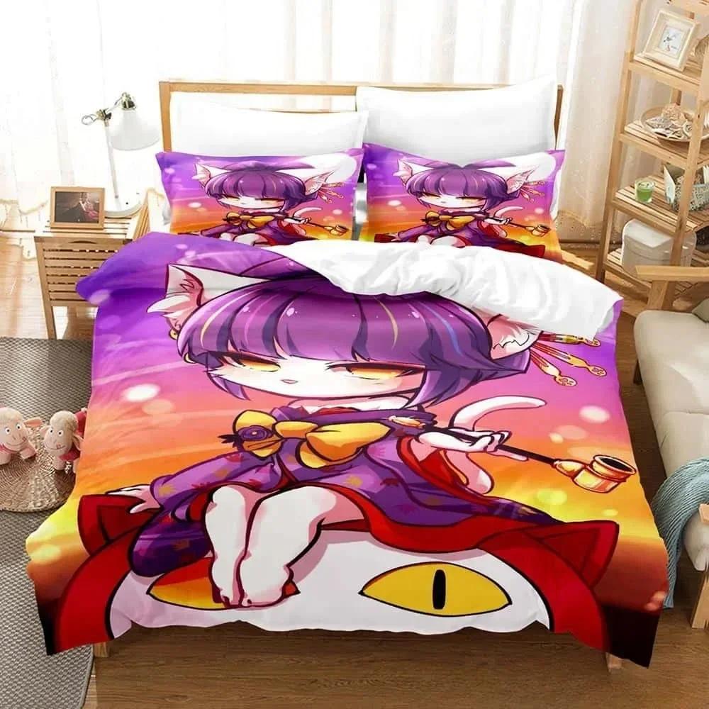 Anime Parure De Lit Bed Show By Rock! Bedding Set Single Twin Full Queen King Size Bed Set Adult Kid Bedroom Duvet Cover Sets