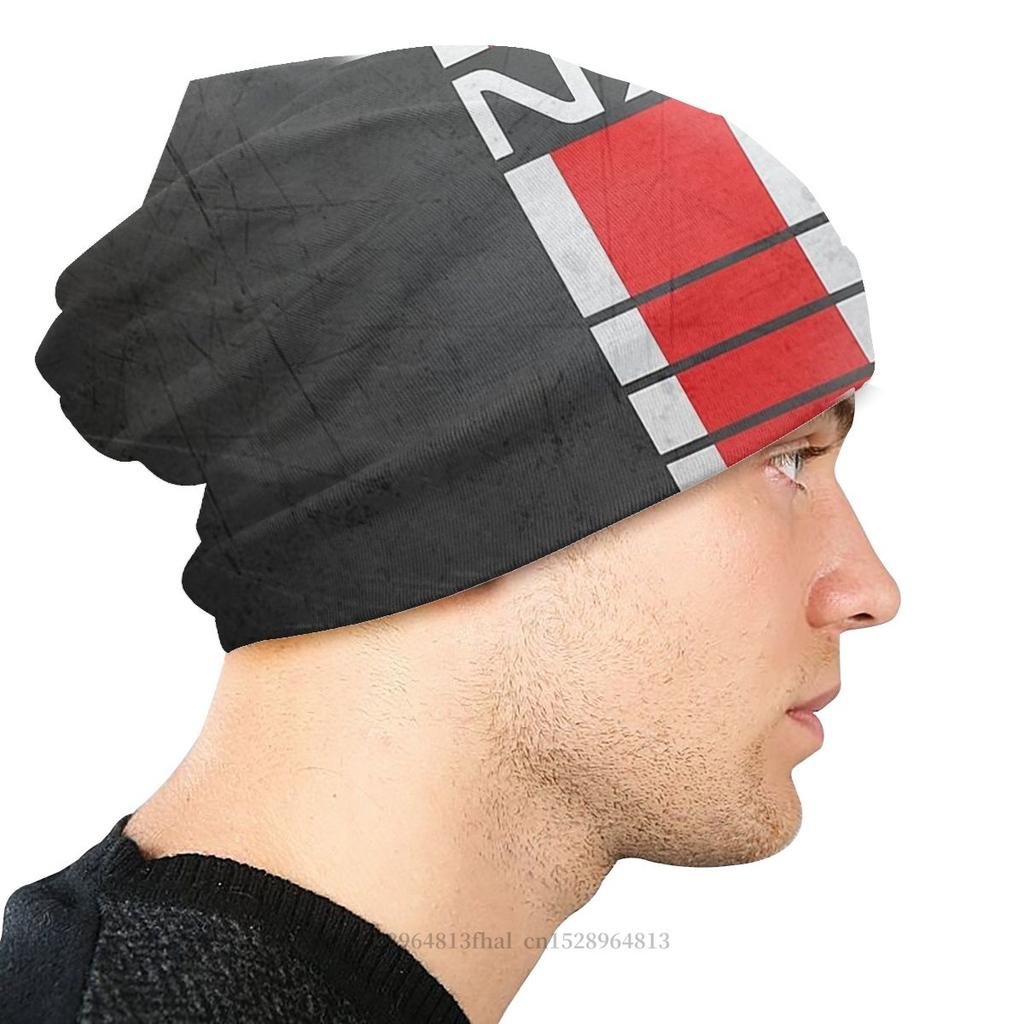 Space Force Mark Naird Winter Warme Beanie Hüte Mass Effect N7 Strickmütze Motorhaube Skullies Beanies Caps Unisex Damen Ohrenschützer