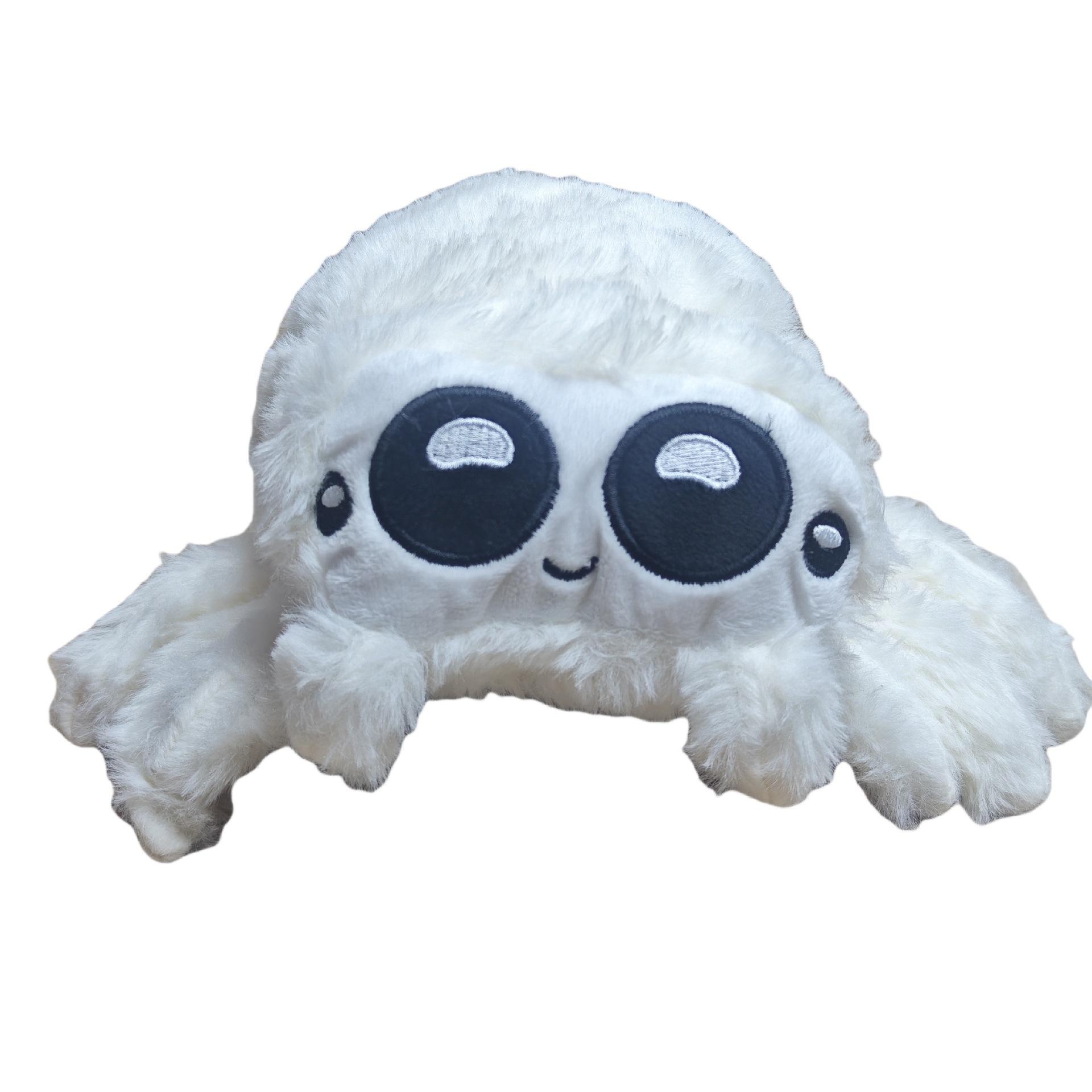 Lucas Friend Spider Plush Gray White Black Lucas Spider Soft Stuffed Dolls Cute Cartoon Spider Plushies for Kids Fans Birthday Gift Home Decoration 17cm белый