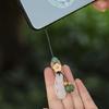 Beautifully Crafted Chalcedony Lucky Bean Pendant Accessory Offering Elegance And Practicality For All Occasion