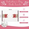 ARKENY Valentines Day Kitchen Towels Set of 2,Red Heart Love Dish Towels 18x26 Inch Drying Dishcloth,Farmhouse Home Daily Seasonal Decoration AD413