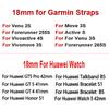 18mmWatch Strap For Huawei Watch 5 42mm / GT 5 4 41mm Artificial Leather For Garmin Venu 3s/2s Vivoactive 4s Women Wristband